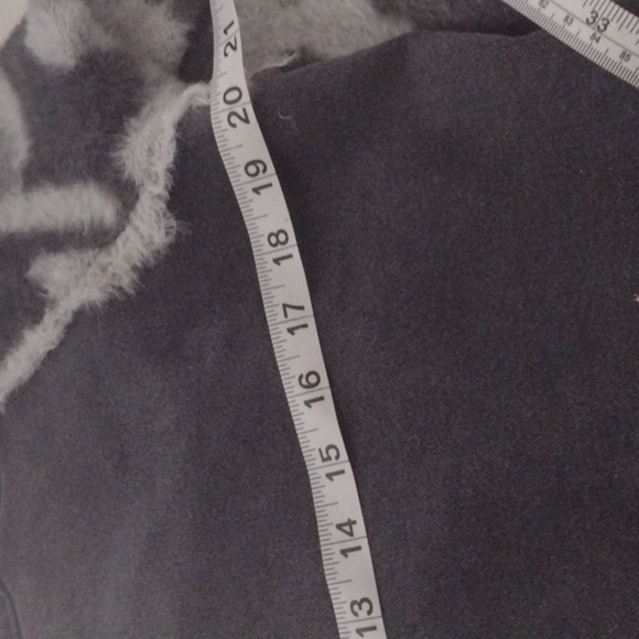 Vintage Havana Grey Denim Jacket With Camo Sleeves size small - Picture 8 of 8